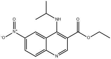 Ethyl 4-(isopropylamino)-6-nitro-3-quinolinecarboxylate 结构式