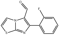 6-(2-FLUOROPHENYL)IMIDAZO[2,1-B][1,3]THIAZOLE-5-CARBALDEHYDE 结构式