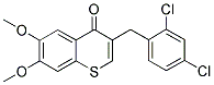 3-(2,4-Dichlorobenzyl)-6,7-dimethoxy-4H-thiochromen-4-one 结构式
