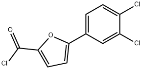 5-(3,4-二氯苯基)呋喃-2-甲酰氯 结构式