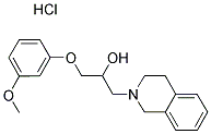 1-(3,4-DIHYDROISOQUINOLIN-2(1H)-YL)-3-(3-METHOXYPHENOXY)PROPAN-2-OL HYDROCHLORIDE 结构式