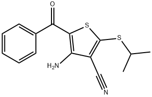 4-AMINO-5-BENZOYL-2-(ISOPROPYLSULFANYL)-3-THIOPHENECARBONITRILE