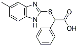 [(5-METHYL-1H-BENZIMIDAZOL-2-YL)THIO](PHENYL)ACETIC ACID 结构式