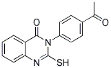 3-(4-ACETYL-PHENYL)-2-MERCAPTO-3H-QUINAZOLIN-4-ONE 结构式