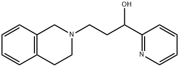 3-[3,4-DIHYDRO-2(1H)-ISOQUINOLINYL]-1-(2-PYRIDINYL)-1-PROPANOL 结构式