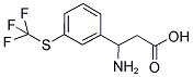 3-AMINO-3-(3-TRIFLUOROMETHYLSULFANYL-PHENYL)-PROPIONIC ACID 结构式