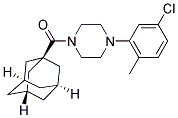 ADAMANTANYL 4-(5-CHLORO-2-METHYLPHENYL)PIPERAZINYL KETONE 结构式