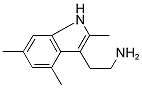 2-(2,4,6-Trimethyl-1H-indol-3-yl)-ethylamine 结构式