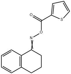 2-(([3,4-DIHYDRO-1(2H)-NAPHTHALENYLIDENAMINO]OXY)CARBONYL)THIOPHENE 结构式