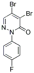 4,5-DIBROMO-2-(4-FLUOROPHENYL)-3(2H)-PYRIDAZINONE 结构式