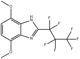 2-(1,1,2,2,3,3,3-HEPTAFLUOROPROPYL)-4,7-DIMETHOXY-1H-1,3-BENZIMIDAZOLE 结构式