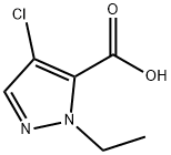 4-氯-2-乙基-2H-吡唑-3-甲酸 结构式