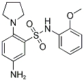 5-AMINO-N-(2-METHOXY-PHENYL)-2-PYRROLIDIN-1-YL-BENZENESULFONAMIDE 结构式