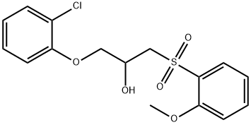 1-(2-CHLOROPHENOXY)-3-[(2-METHOXYPHENYL)SULFONYL]-2-PROPANOL 结构式