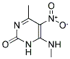 5-(NITRO)-4-METHYL-6-(METHYLAMINO)PYRIMIDIN-2(1H)-ONE 结构式