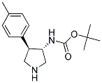 (4-(4-Methylphenyl)pyrrolidin-3-yl)carbamic acid tert-butyl ester 结构式