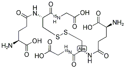 (H-GLU(CYS-[15N]GLY-OH)-OH)2 结构式