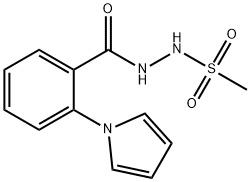 N'-[2-(1H-PYRROL-1-YL)BENZOYL]METHANESULFONOHYDRAZIDE 结构式