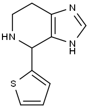 4-(2-THIENYL)-4,5,6,7-TETRAHYDRO-1H-IMIDAZO[4,5-C]PYRIDINE 结构式