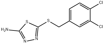 2-AMINO-5-(3,4-DICHLOROBENZYLTHIO)-1,3,4-THIADIAZOLE 结构式