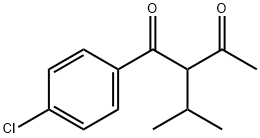 1-(4-CHLOROPHENYL)-2-ISOPROPYL-1,3-BUTANEDIONE 结构式