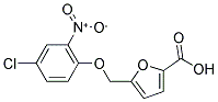 5-(4-CHLORO-2-NITRO-PHENOXYMETHYL)-FURAN-2-CARBOXYLIC ACID 结构式