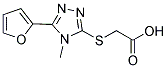 2-((5-(呋喃-2-基)-4-甲基-4H-1,2,4-三唑-3-基)硫代)乙酸 结构式