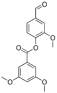 3,5-DIMETHOXY-BENZOIC ACID 4-FORMYL-2-METHOXY-PHENYL ESTER 结构式