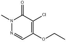 4-CHLORO-5-ETHOXY-2-METHYL-3(2H)-PYRIDAZINONE 结构式