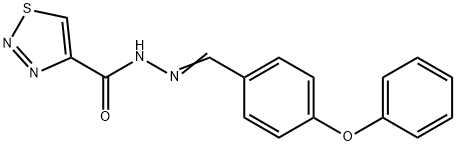 N'-[(Z)-(4-PHENOXYPHENYL)METHYLIDENE]-1,2,3-THIADIAZOLE-4-CARBOHYDRAZIDE 结构式