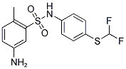 5-AMINO-N-(4-DIFLUOROMETHYLSULFANYL-PHENYL)-2-METHYL-BENZENESULFONAMIDE 结构式