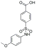 4-(4-METHOXY-PHENYLSULFAMOYL)-BENZOIC ACID 结构式