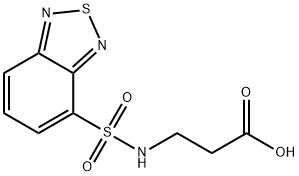 3-(苯并[1,2,5]噻二唑-4-磺酰基氨基)-丙酸 结构式