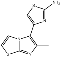 4-(6-METHYL-IMIDAZO[2,1-B]THIAZOL-5-YL)-THIAZOL-2-YLAMINE 结构式