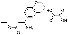 3-Amino-3-(2,3-dihydro-benzo[1,4]dioxin-6-yl)-propionic acid ethyl ester C2H2O4 结构式