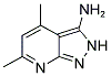 4,6-DIMETHYL-2H-PYRAZOLO[3,4-B]PYRIDIN-3-AMINE 结构式