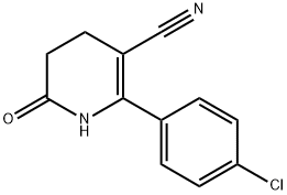 2-(4-CHLOROPHENYL)-6-OXO-1,4,5,6-TETRAHYDRO-3-PYRIDINECARBONITRILE 结构式