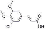 (2E)-3-(3-CHLORO-4,5-DIMETHOXYPHENYL)ACRYLIC ACID 结构式