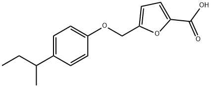 5-(4-(2-Butyl)phenoxymethyl)furan-2-carboxylic acid 结构式