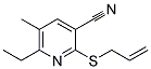 2-(Allylsulfanyl)-6-ethyl-5-methylnicotinonitrile 结构式