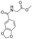 [(Benzo[1,3]dioxole-5-carbonyl)-amino]-acetic acid methyl ester 结构式