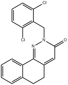 2-(2,6-DICHLOROBENZYL)-5,6-DIHYDROBENZO[H]CINNOLIN-3(2H)-ONE 结构式