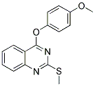 4-(4-METHOXYPHENOXY)-2-(METHYLSULFANYL)QUINAZOLINE 结构式