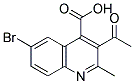 3-ACETYL-6-BROMO-2-METHYL-QUINOLINE-4-CARBOXYLIC ACID 结构式