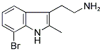 2-(7-BROMO-2-METHYL-1H-INDOL-3-YL)-ETHYLAMINE 结构式