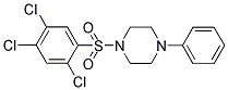 2,4,5-TRICHLORO-1-((4-PHENYLPIPERAZINYL)SULFONYL)BENZENE 结构式