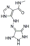 5-[2-(3,5-DIIMINOPYRAZOLIDIN-4-YLIDENE)HYDRAZINO]-N-METHYL-1H-IMIDAZOLE-4-CARBOXAMIDE 结构式
