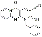 1-BENZYL-2-IMINO-10-OXO-1,10-DIHYDRO-2H-1,9,10A-TRIAZA-ANTHRACENE-3-CARBONITRILE 结构式
