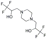1,1,1-TRIFLUORO-3-[4-(3,3,3-TRIFLUORO-2-HYDROXYPROPYL)PIPERAZINO]-2-PROPANOL 结构式