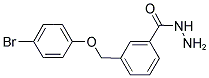 3-(4-BROMO-PHENOXYMETHYL)-BENZOIC ACID HYDRAZIDE 结构式